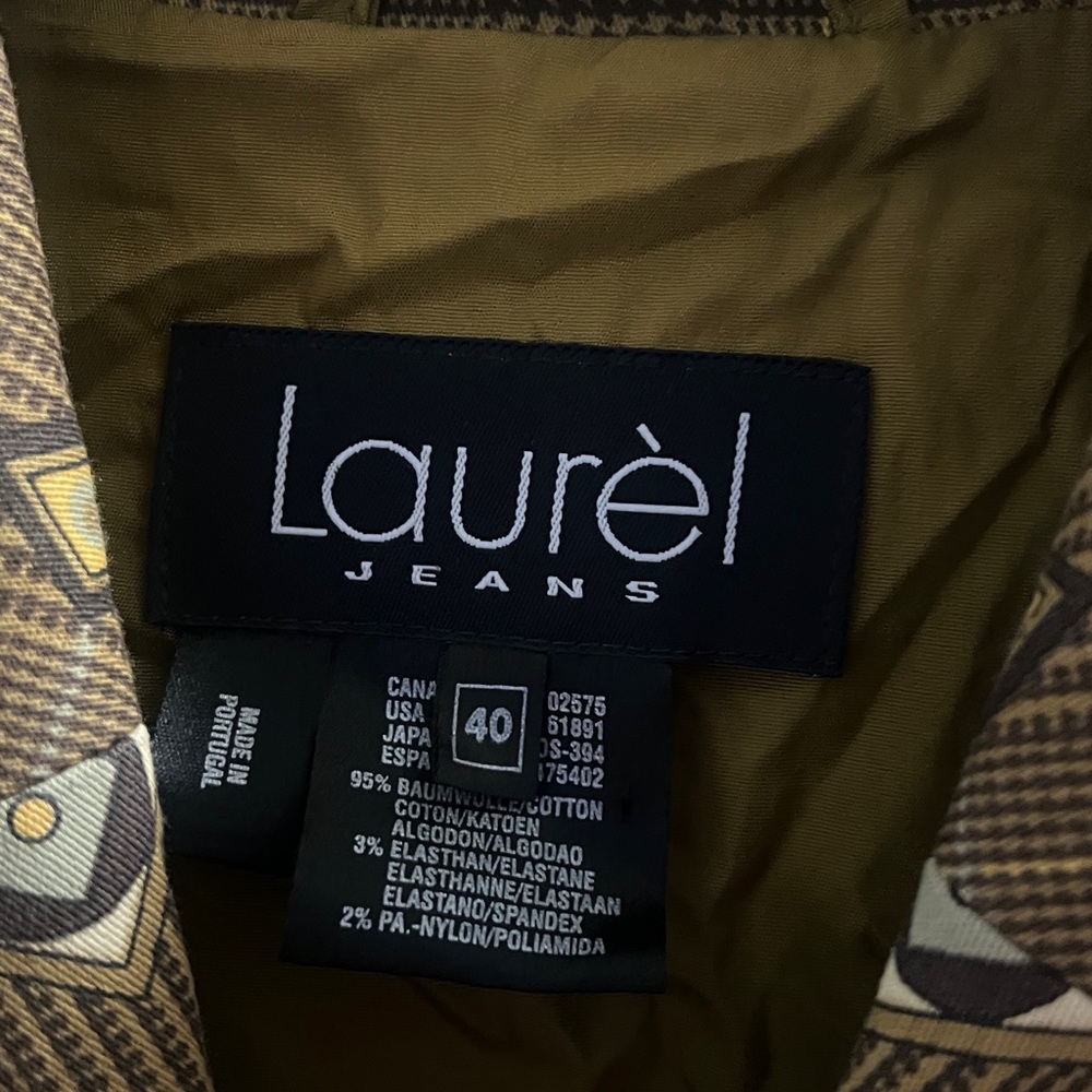 Laurel Brown Patterned Blazer - image 3